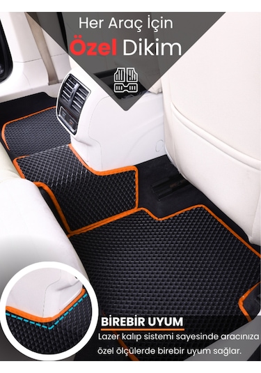 Nissan-qashqai- 2022-2025 İçin Eva İç Paspas Takımı Metal Topukluk Dahil