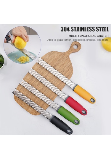 Narenciye Zester Peynir Rende Paslanmaz Çelik Narenciye Siyah Siyah