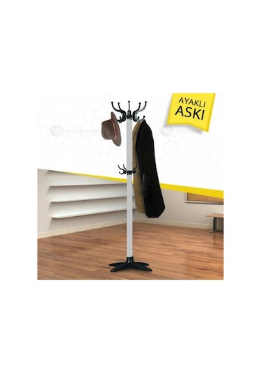 Buyukarısoy Devecioğlu Harbinger Portmanto Pratik Ayaklı Askılık Metal Gövde