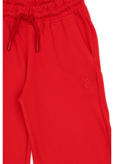 U.S. Polo Assn. Erkek Çocuk Kırmızı Örme Şort 50298078-VR030