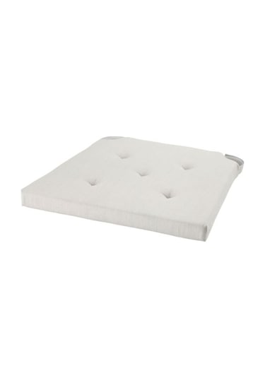 Sumuhome Ikea Justına 35/42X40 Cm Sandalye Minderi Ekru