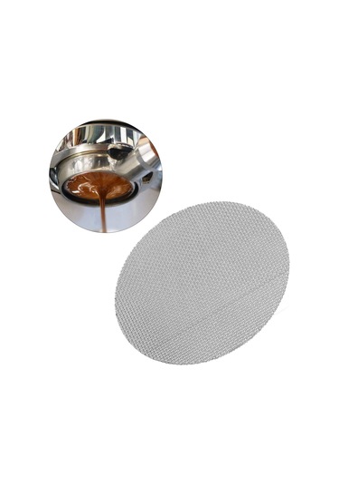 Shineyee Kahve Makinesi Portafilter Filtre Ağı - 50μm Filtre Doğruluğu, 1mm Kalınlık, 316 Paslanmaz Çelik, 51/53.5/58.5mm Uyumlu, Ters Yıkama Uygun