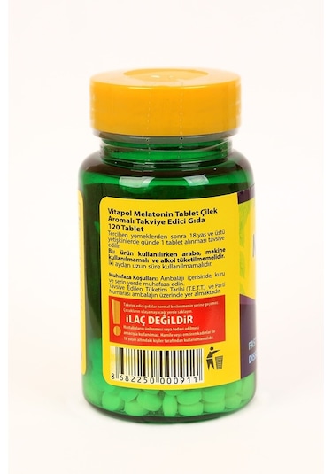 Vitapol 3 Mg 120 Tablet Fast Dissolve Çilek Aromalı