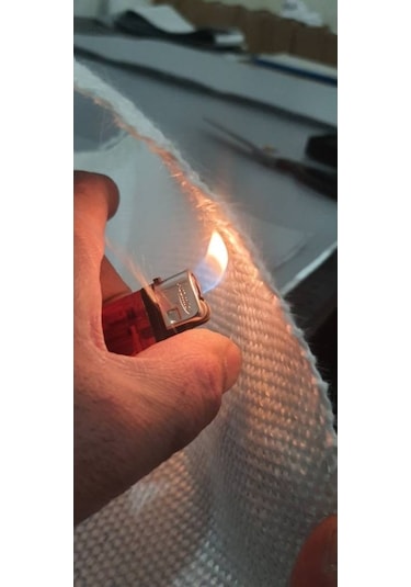 Cam Elyaf Yanmaz Kumaş 1000 G / M^2 - 1,50Mm Kalınlık- En: 1M