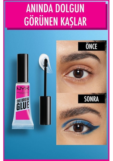 NYX Professional Makeup The Brow Glue Instant Brow Styler Şeffaf Kaş Sabitleyici Maskara