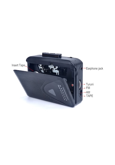 Kaset Çalar Walkman Kaset Çalar Taşınabilir Retro Hoparlör Çoklu Güç Kaynağı Yöntemleri Am/fm Radyo Fonksiyonu Yüksek Kaliteli Ses Müzik Severler İçin Mükemmel Arkadaş