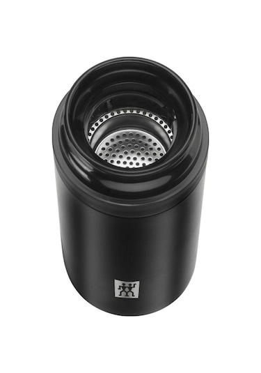 Zwilling Süzgeçli Termos Matara Siyah 420 ML