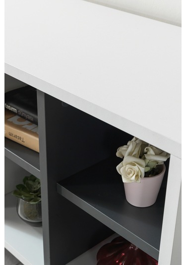 3112 Şile Metal Ayaklı Metal Kulplu Tv Ünitesi 100 Cm - Beyaz Beyaz