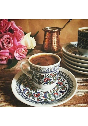 Eslim Kahve Fincanı Çok Şık Mavi