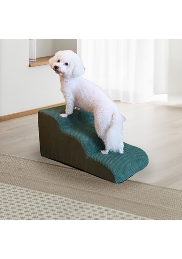 Suntek Küçük Köpekler İçin Köpek Merdivenleri Yeşil