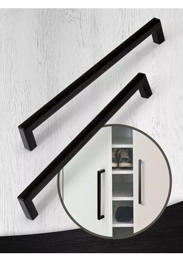 Metalheart Mutfak İçin Mobilya Kolları Siyah 192 Mm 2 Adet 248583698 Siyah