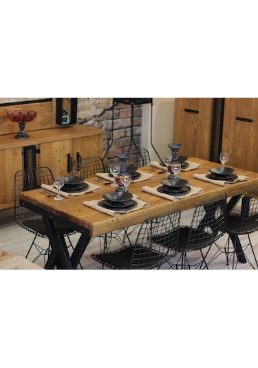 Ntconcept Ntconcept Masif Ağaç Mutfak Yemek Masası Takımı (437823311)