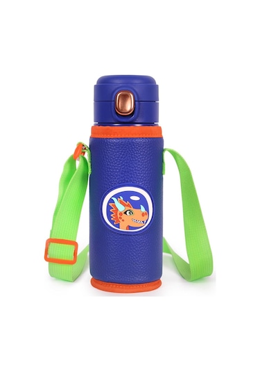 Milk&moo Çelik Çocuk Matarası Ponix 420 Ml Lacivert