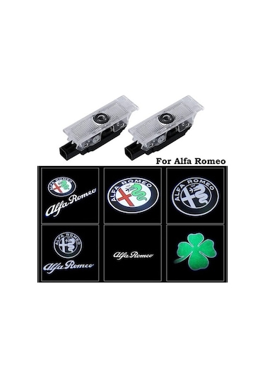 Novahub Stil Stelvio Shop Romeo Projektör Mito Logo Led Karşılama Kapı Işığı Içın Giulietta Giulia Brera Araba-styling Araba Alfa Adet 2 11 Jv
