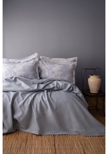 Apricitas Home Tanya İndigo Çift Kişilik Bambu Pike Takımı