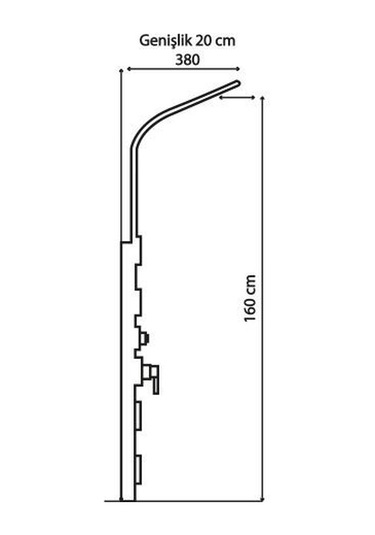 Nsk Duş Paneli Siyah N2920820 Diğer