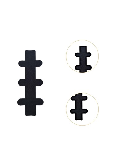 Suntek 8 Adet Çapraz Kas Bandı Elastik Sarma Atletik Bant Siyah