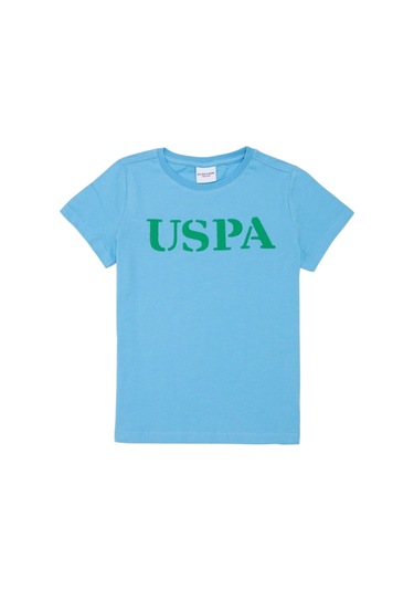 Çocuk Basic Bisiklet Yaka Tişört Turkuaz