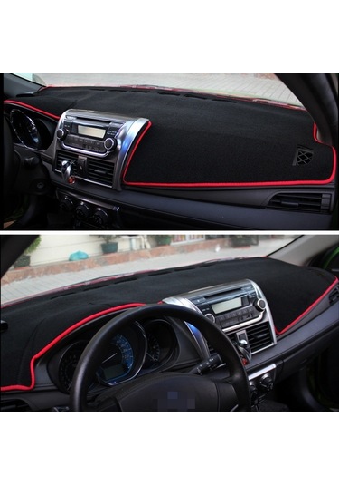 Sones Koyu Mat Araba Dashboard Kapak Araba Işıklı Çerçeve Gösterge Paneli Trumpchi İçin Güneş Koruyucu Araba Paspasları Kırmızı