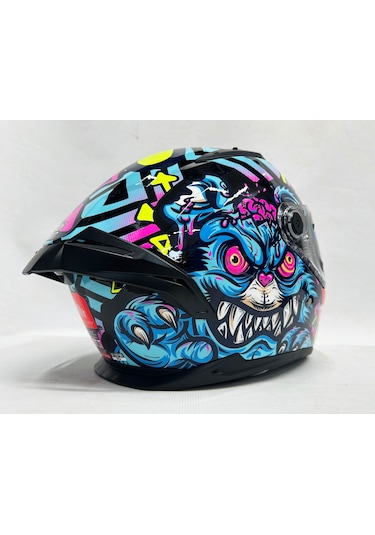Şefaf Vizörlü + Mt Braker Sv Crazy Teddy B7 Kapalı Kask