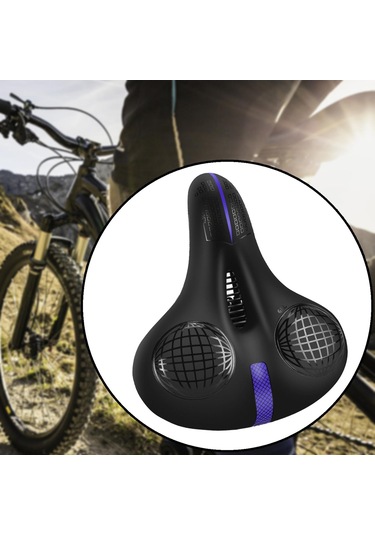 Suntek Bisiklet Sele Koltuk Yastıklı Eyer Dağ Siyah-ve-mavi Siyah Ve Mavi Çok Renkli