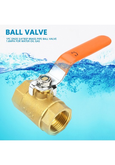 Tenfowee 1 Adet Dn20 3/4"bsp Bakır Kelepçe Valfi 1.6mpa - Su, Yağ, Gaz İçin Dayanıklı, Hızlı Açma-kapama, Az Akış Direnci