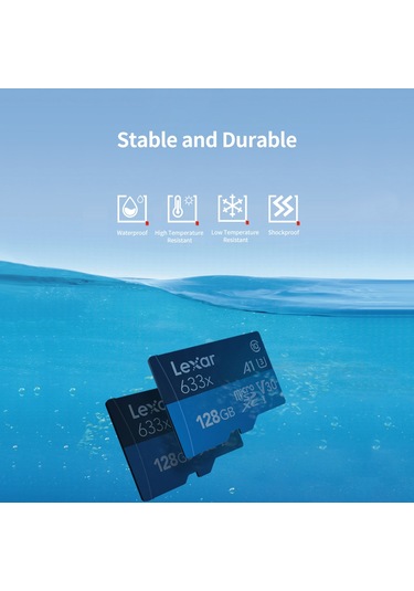 Ximistore9 Lexar 633x 64gb Microsd Kartı V30 U3 A1 Class10 95mb/s Okuma Hızı Yüksek Hızlı Hafıza Kartı