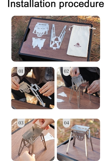 Ise Mount Paslanmaz Çelik Kahve Filtresi Rafı Ayrılabilir Taşınabilir Gümüş