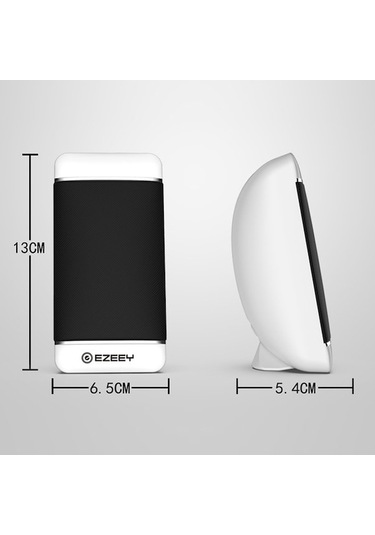 Rogfer Yeeze S4 Dizüstü Bilgisayar Mini Hoparlör Kablolu Usb 2.0 Taşınabilir Hoparlör Beyaz