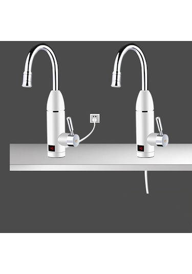 Lavabo Musluğu İçin Elektrikli Led Ekran Anında Su Isıtıcı Lv -