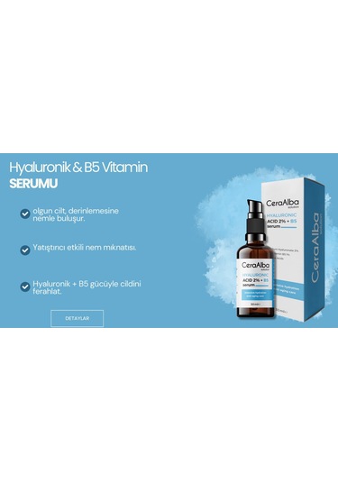Ceraalba Hyaluronik & B5 Vitamin Serumu