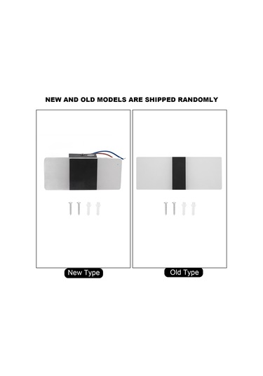 Yaozixa Siyah Led Duvar Lambası - Isınma Işığı, Döner Panel, Göz Koruyucu Mat Kasa, Yatak Odası/oturma Odası İçin Diğer