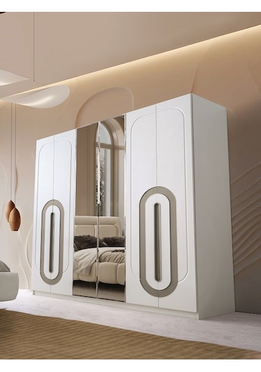Sevilla Mdf 6 Kapılı Dolap Aytaşı