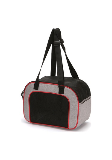 Geekyou Küçük Evcil Hayvanlar İçin Katlanabilir Sırt Çantası, Havalandırmalı Tasarım, 2.5 Kg'a Kadar, Kırmızı 38x20x27 Cm