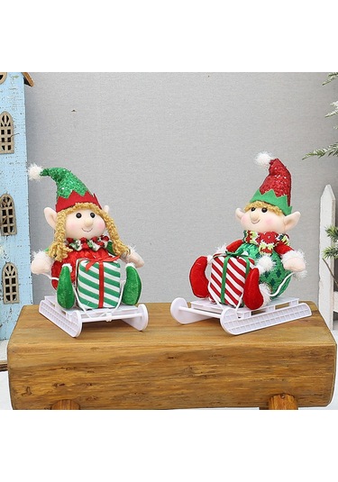 Suntek Yılbaşı Elf Bebek El Sanatları Dekorasyonu Stil-b