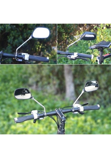 Bisiklet Ayna Sağ-Sol Takım Kelepçeli - Reflektörlü