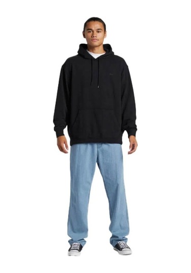 Quiksilver Salt Water Hoodie Erkek Sweatshirt Siyah