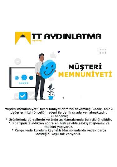 Tt306-35-by Tt Aydınlatma Gün Işığı Kavis Mat Beyaz Led Avize Beyaz
