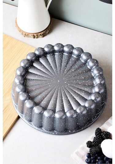 Cake Pro Döküm Papatya Silver Tart Kalıbı 26 Cm Gümüş