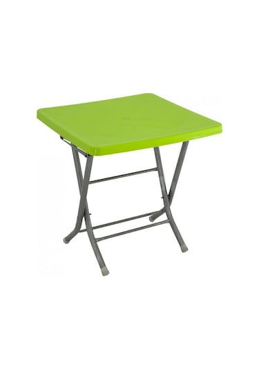 Depootoptan Mandella 80X80 Katlanır Ayaklı Masa Yeşil