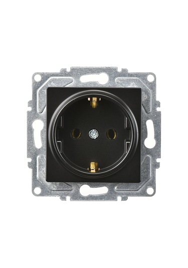 Günsan Egona Metallic Siyah Topraklı Priz Diğer