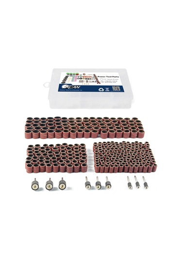 338 Adet Zımpara Tamburu Kit Tırnak Matkap Uçları Cilalı E13788-2