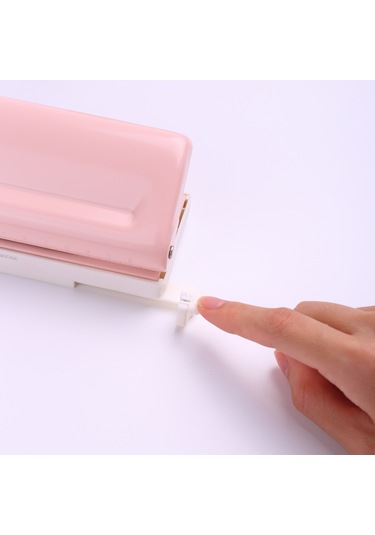 Aubyhe 9173 6 Delikli Delici 10 Adet A4 Kağıt Kapasitesi Ayarlanabilir Ölçü Çubuğu 19/38/51/70mm Aralık Ayarı A4/a5/a6/a7/b5 Vb. Uyumlu Gri Gri