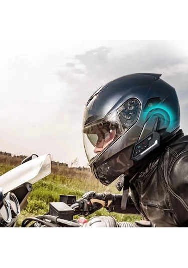 Bt62 Motosiklet Kask Kulaklığı Bluetooth Intercom 2 Intercom Bağlantılı