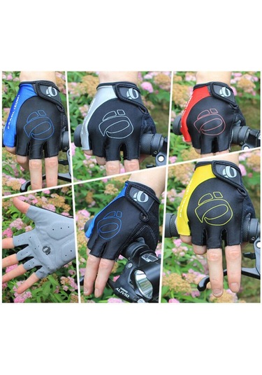 Yuntech01 Yazlık Dış Etkinlikler İçin Yarı Parmaklı Bisiklet Eldiveni - Yüksek Esneklikli Kumaş Ve Silikon Işık Ağırlık - Gri, M Beden Gri