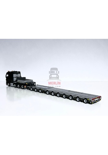 1/50 Volvo Fh5 8x4 750hp + Low Loader 10 Aks -broshuıs - Lowbed