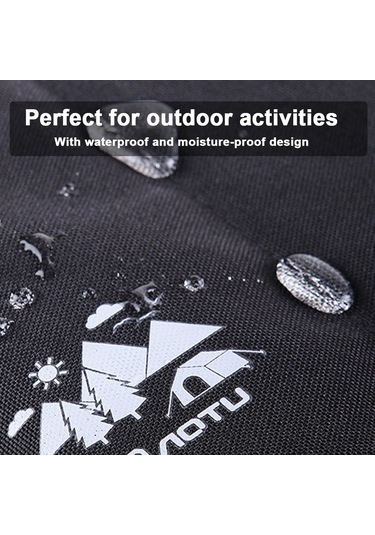 Dianziye Su Gezdirme Portatif Kamp Şiltesi - Islaklığa Dayanıklı Katlanır Oturma Pedi Siyah Kahverengi