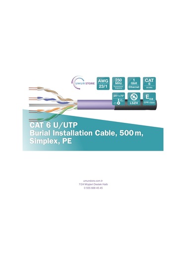 Cat 6 U/utp 500m Kablo Dk-1613-vh-5-outdoor