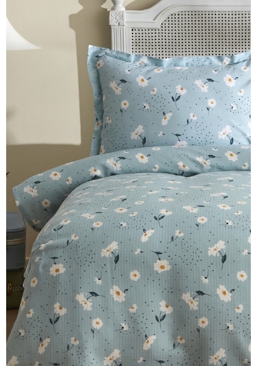 Karaca Home Daisy %100 Pamuk Tek Kişilik Pike Takımı Mint Mint