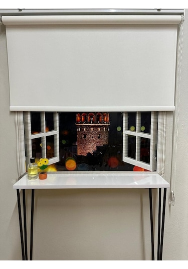 Mat Beyaz Stor Perde Beyaz